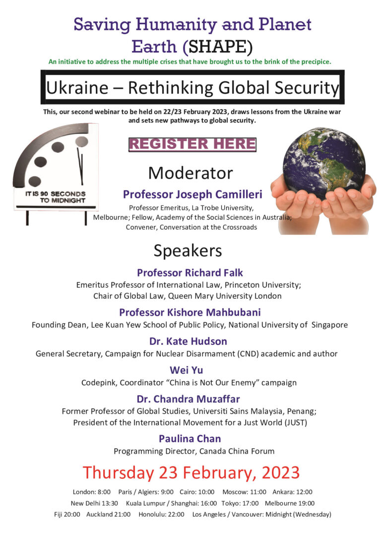 TRANSCEND MEDIA SERVICE Ukraine Rethinking Global Security Webinar   Ukraine Rethinking Global Strategy Poster Shape Falk Chandra 768x1086 